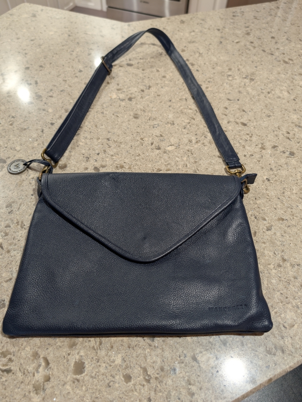 The Wanderers Traveler Co Marseille Crossbody Clutch - Navy - Picture 2 of 12